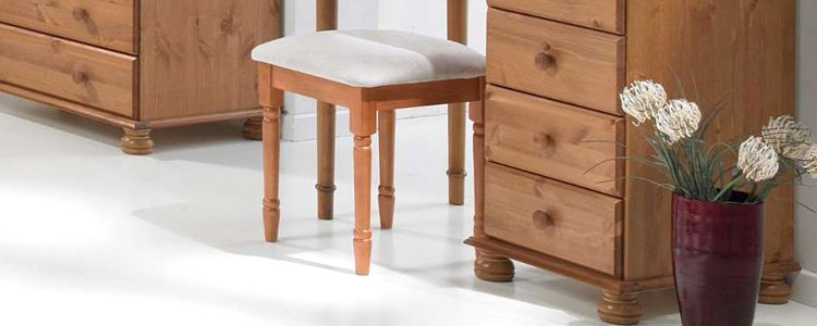 Pine Bedroom Stools